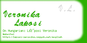 veronika laposi business card